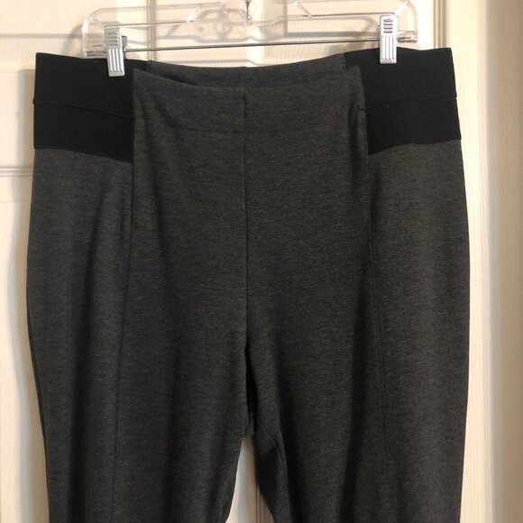 Lane Bryant Pants - Lane Bryant gray straight leg tapered ankle office attire leggings size 18